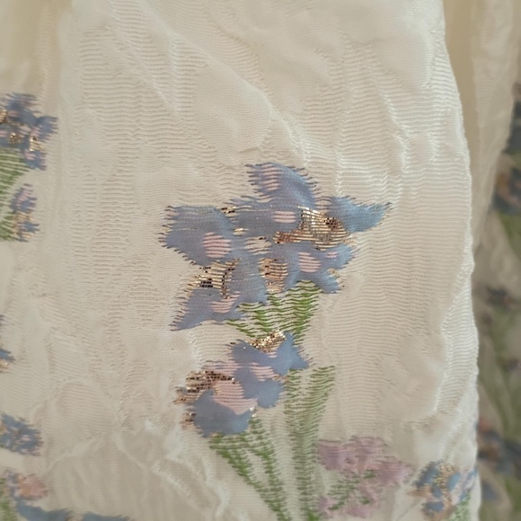 💋 Rare Editions Big Girls Floral Butterfly Brocade Dress NWOT - Picture 4 of 12